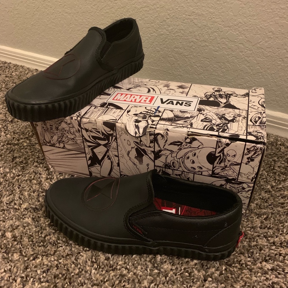 VANS x Marvel Black Widow Classic Slip-Ons